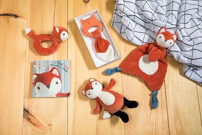 Mary Meyer Teething Toys Leika Silicone Baby Teether for Babies 0-12 Months, 9-Inches, Little Fox