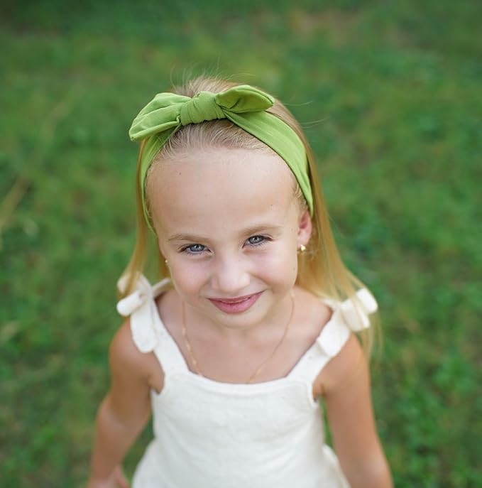 Baby Girl Headbands-Infant,Toddler Cotton Handmade Hairbands with Bows Child Hair Accessories
