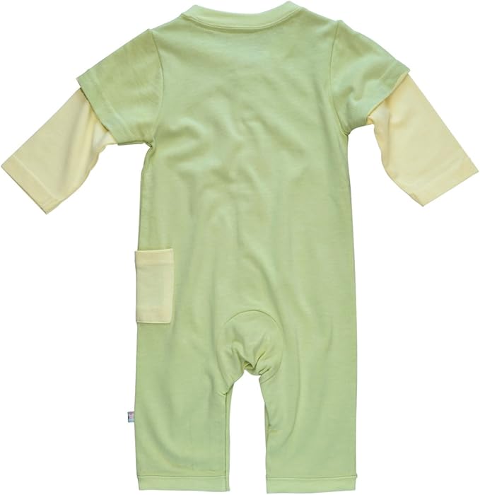 Babysoy Long Sleeve Baseball Style One Piece Coverall Romper