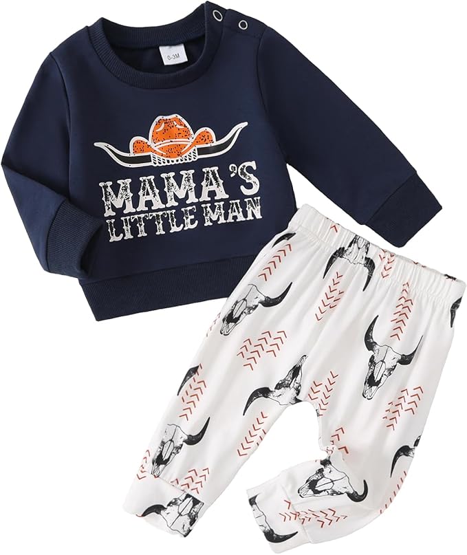 Yvowming Baby Boy Clothes Fall Clothes Truck Print Long Sleeve Pullover Tops + Pant Sets Toddler Winter Outfits