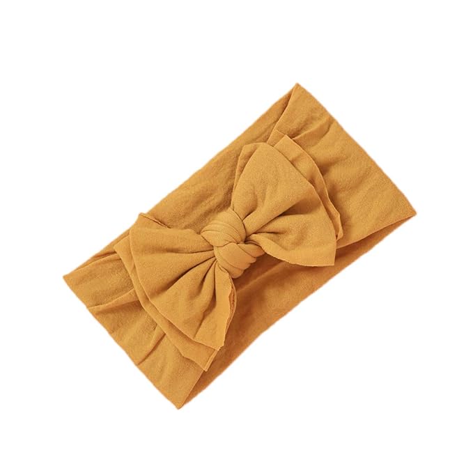 Mookiraer Baby Girls Headbands with Bows Handmade Hair Accessories Stretchy Hairbands for Newborn Infant Toddler Baby Essentials (Double Bows 12pcs)