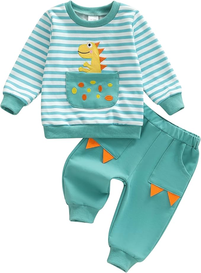 Infant Baby Boy Fall Clothes Set Funny Letter Sweatshirt Pant Outfit Toddler Winter Clothes 6 12 18 Months 2T 3T