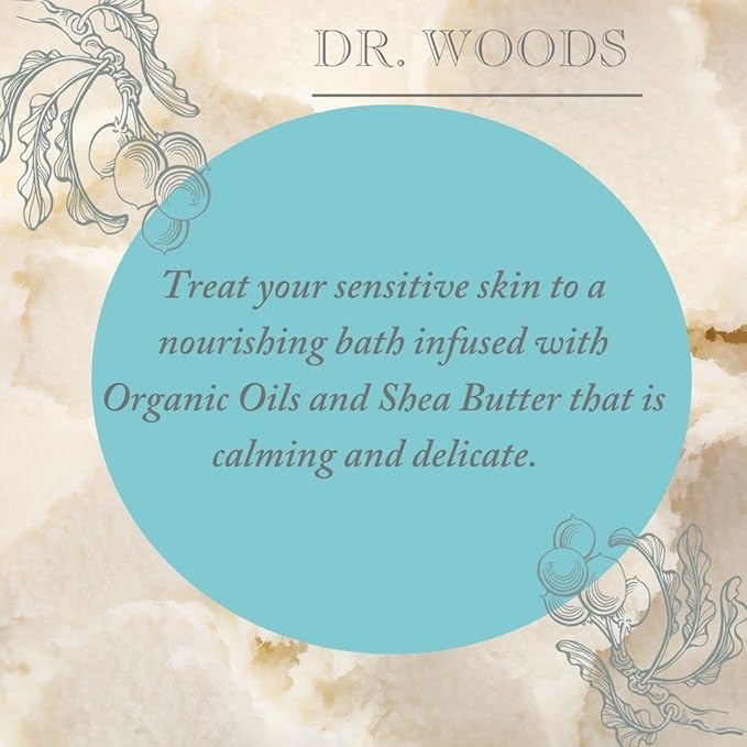 Dr. Woods Unscented Baby Mild Bar Soap with Organic Shea Butter for Sensitive Skin, 5.25 Ounce (Pack of 1)