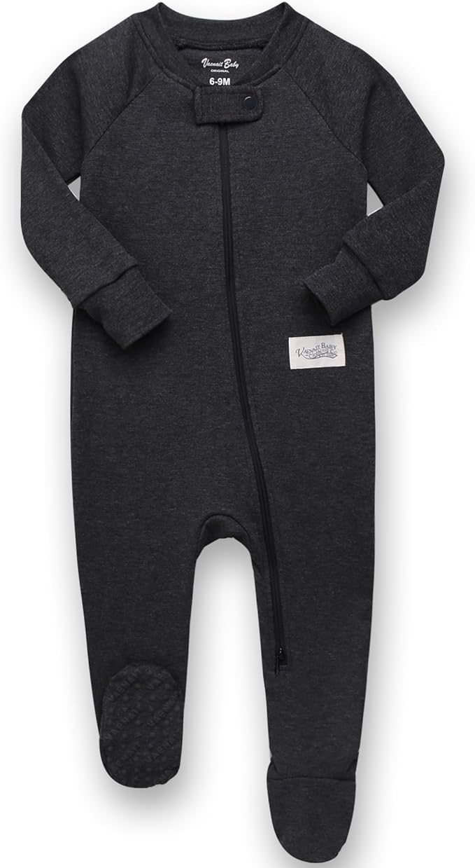 VAENAIT BABY Infant Toddler Boys Girls Modal Cotton Footed Pajamas One-Piece Romper Sleep and Play 0M-2T