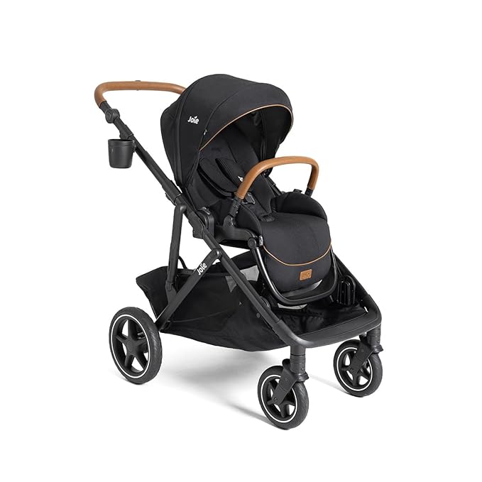 Joie Chive Single-to-Double Reversible Stroller, 20+ Customizable Modes, Suspension & All-Terrain Rubber Wheels, Expandable UPF 50+ Canopy (Shale)