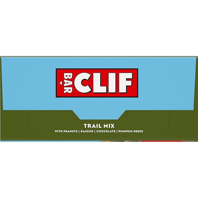 CLIF BAR - Energy Protein Bars - Trail Mix - Made with Organic Oats - Energy Bars - Non-GMO - (5 Pack)