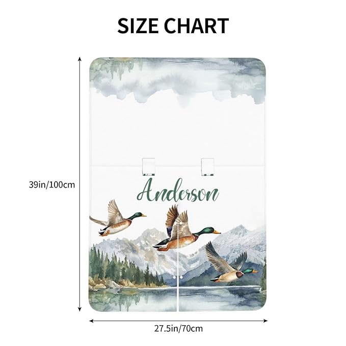 Personalized Baby Car Seat Canopy for Babies, Custom Name Baby Car Seats Cover for Boys Girls, Mallard Duck Opening Minky Nursing Breastfeeding Covers for Infant, Carseat Canopies for Newborn