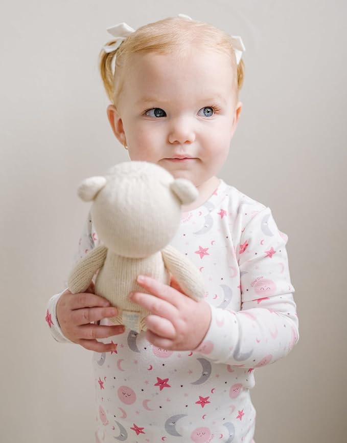 moimoln Sibling Matching 6M-8Y Soft Warm Cotton Modal Character Long Sleeve Snug-Fit Pajama Long Sleeve Sleepwear Daily