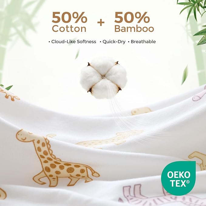 Momcozy Baby Towel with Hooded - Ultra Soft & Absorbent Large Bath Towel Set for Comfort & Gentle on Baby's Skin - Shower Gift & Bath Essential & Baby Registry Search for Newborn,Infant,Toddler,Kids