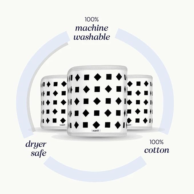 Nanit Breathing Wear Band - 100% Cotton, Works with Nanit Pro Baby Monitor to Track Breathing Motion Sensor-Free, Fits Newborns and Infants
