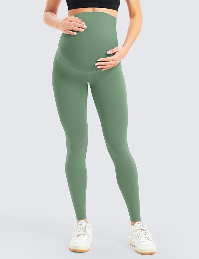 BONVIGOR Women's Maternity Leggings Over The Belly Bump Workout Full Length Leggings Running Active Yoga Pants