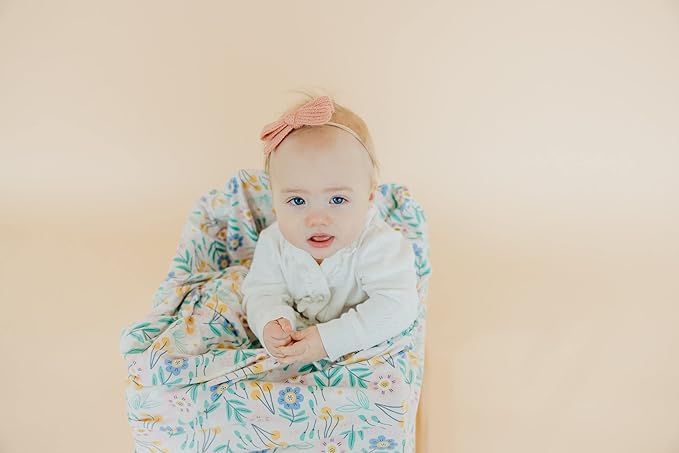 Copper Pearl Multi-Use Cover: Car Seat Covers, Nursing Cover, and Stroller Cover for Sun - Stretchy Fabric, All-Season Use, Stylish Designs, Easy Access for Moms - Clara