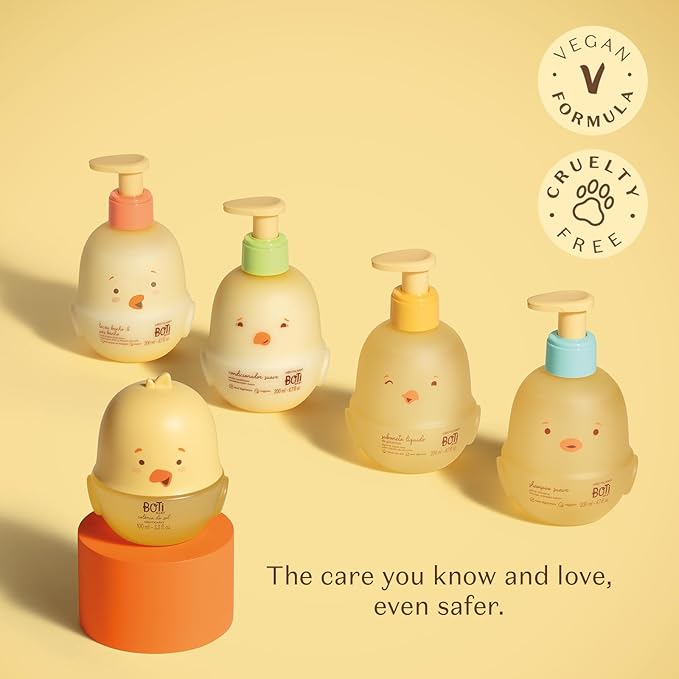 O BOTICARIO Boti Baby Shampoo, Hypoallergenic & Tear-Free for Kids: Vegan, Alcohol-Free, Paraben-Free