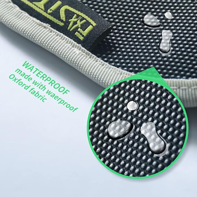 FASITE Car Seat Protector for Baby Child Car Seats - Auto Seat Cover Mat,Protective Non-Slip Waterproof Car Seat Cover Pad with Mesh Pockets, Beige