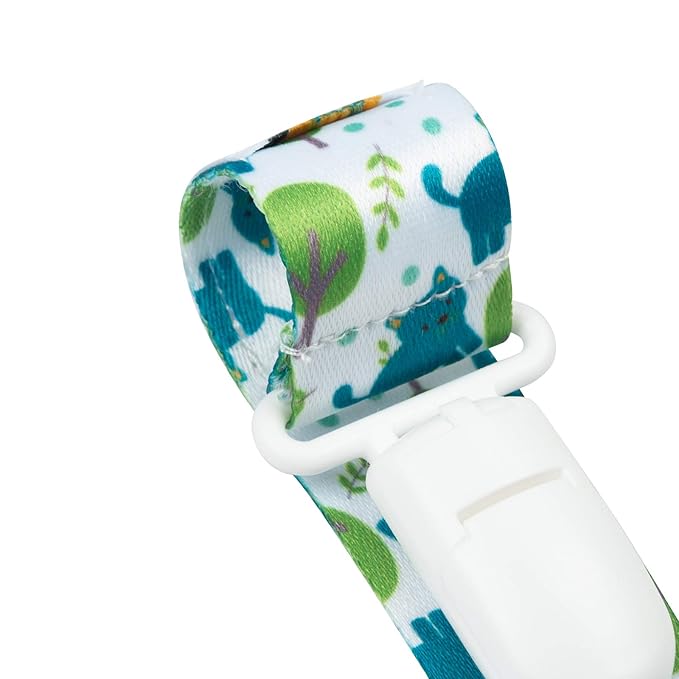 babygoal Animal Pacifier Clips, 6 Pack Binky Paci Holder Leashes Fits for Most Pacifiers and Binkies 6PB04