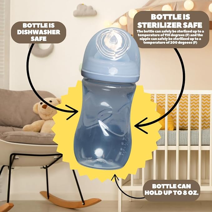 Hard Seltzer Themed Coozies for Baby Bottles - Funny Gift for New Parents & Baby Showers - (2 Premium Designed Neoprene Coozies + BPA/Lead/Phthalate Free Bottle Included) (Design 2)