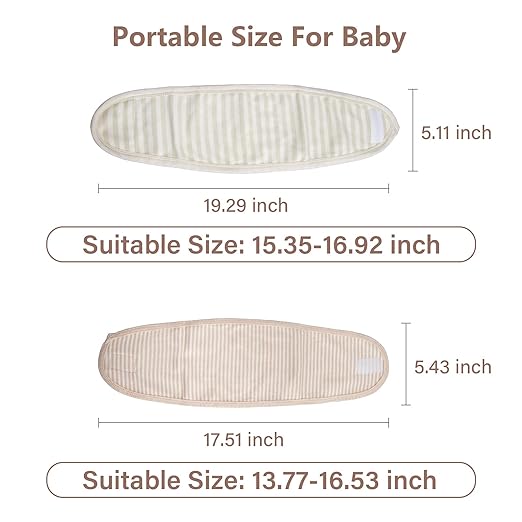 wonuu Baby Umbilical Cord Belt, Infant Belly Binder Hernia Care Navel Truss Support Newborn Warm Essential with Breathable Organic Cotton