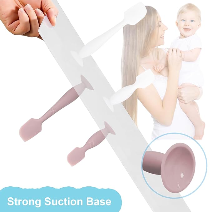 Baby Diaper Cream Spatula Applicator, 4 Pack Butt Spatula Diaper Rash Cream Applicator for Butt Paste Diaper Cream, Newborn Baby Essentials, 2 Large and 2 Mini Sizes