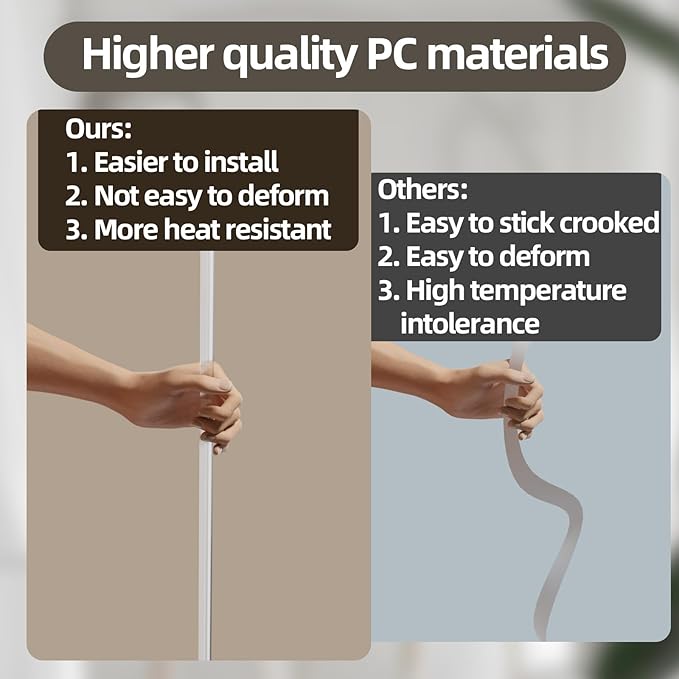 MONOID Corner Protectors 39" Clear Baby Safety Guards - Self Adhesive (10 Pack)