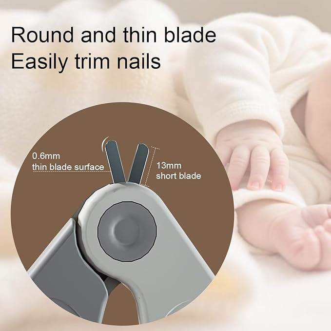 Baby Nail Kit, 4-in-1 Newborn Baby Nail Kit with Safety Lock,and Baby Manicure Kit and Pedicure Care Kit for Newborn,Toddler,Infant,Baby Nail Clippers,Baby Scissors,Tweezers,Nail File