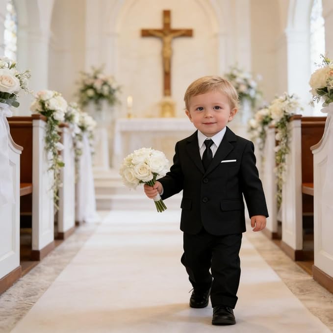 Baby Suit for Toddler Boys Infant Formal Suits Baby Boy Ring Bearer Wedding Outfit
