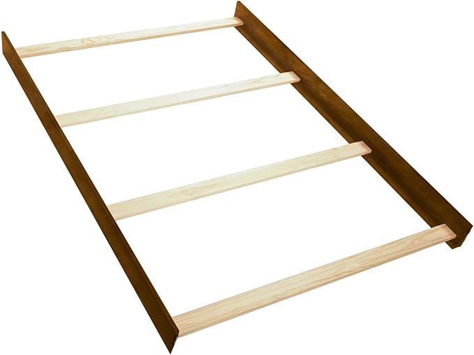 Full-Size Conversion Kit Bed Rails for Sorelle Convertible Cribs - Solid Wood Rail - Toddler and Adult Bed Rail for Full-Size Beds - Essential Nursery & Baby Furniture (Model #221, Chocolate)