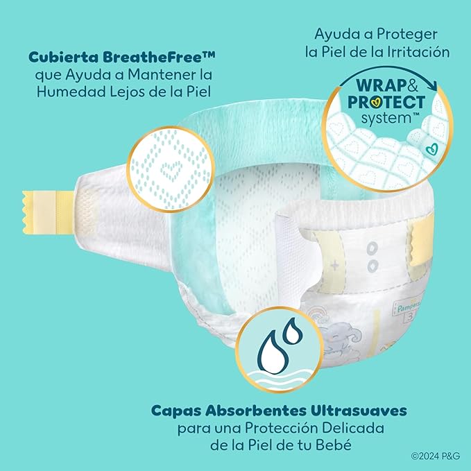Pampers Swaddlers Diapers, Size 6 (23-44 lbs), 16 Count, Absorbent, Keeps Baby Dry and Comfortable, Skin Safe Disposable Baby Diaper (Packaging May Vary)