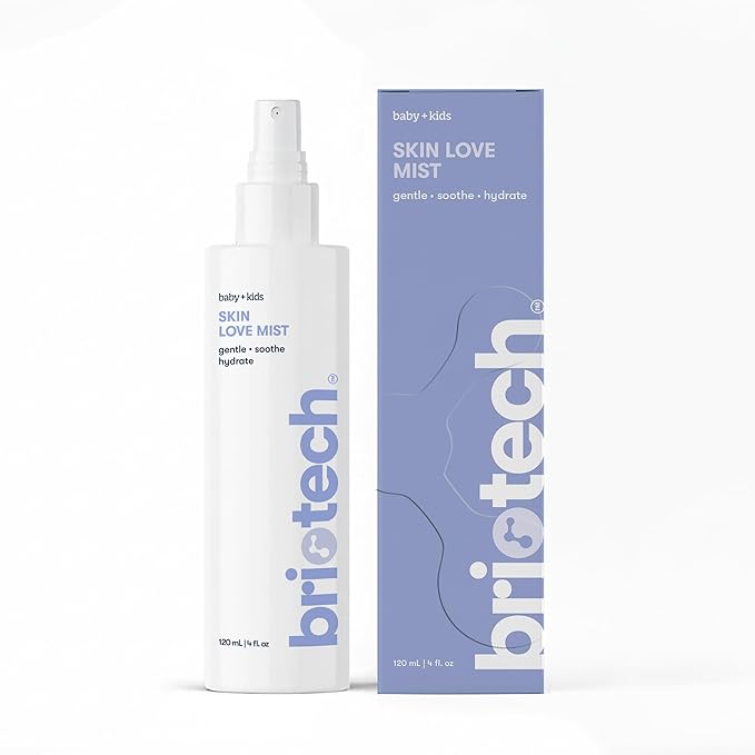 Briotech Baby Skin Love Spray | Gentle Hypochlorous Acid Mist for Soothing, Calming & Cleansing Delicate Skin | Pediatrician-Approved, Added Fragrance-Free | 4 oz