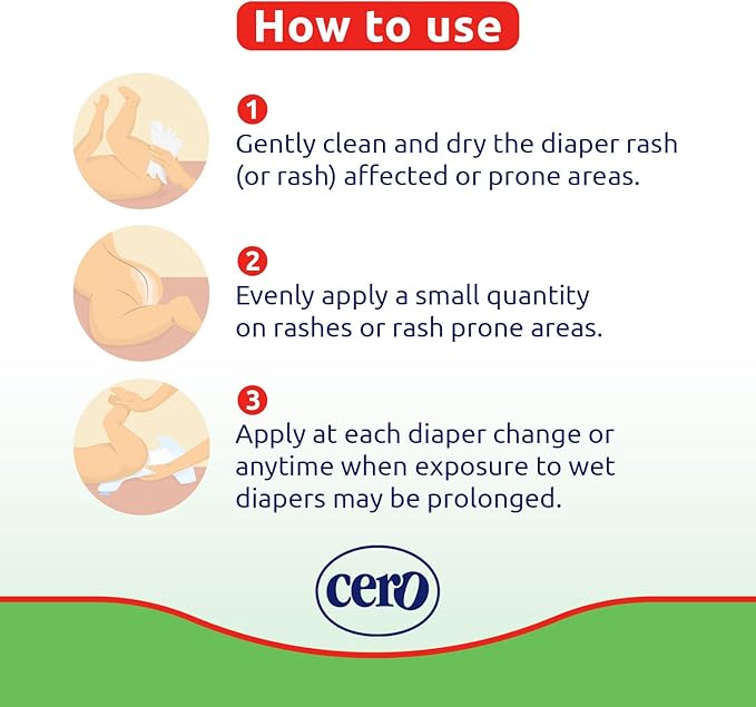Crema Cero Diaper Rash Cream for Baby With Zinc Oxide and Aloe Vera – High-Strength Diaper Cream for Quick Relief and Protection – Hydrating and Soothing Baby Balm – Aloe Vera 8.5 oz