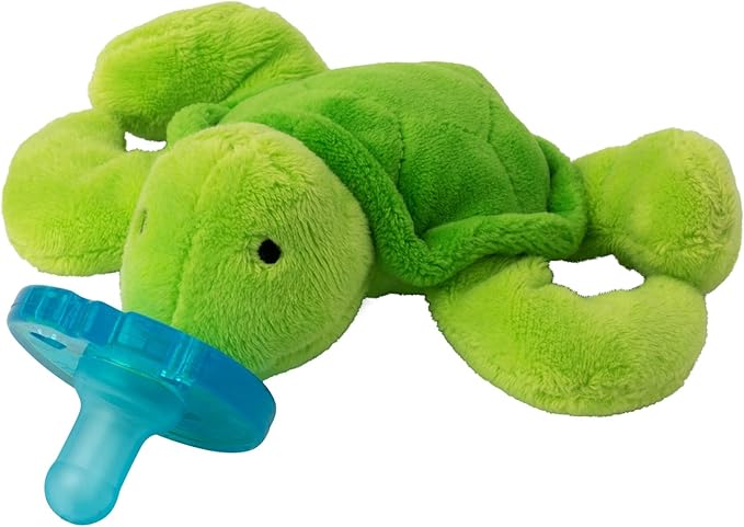 WubbaNub Infant Pacifier, Silicone, Latex Free,Phthalate Free - Turtle