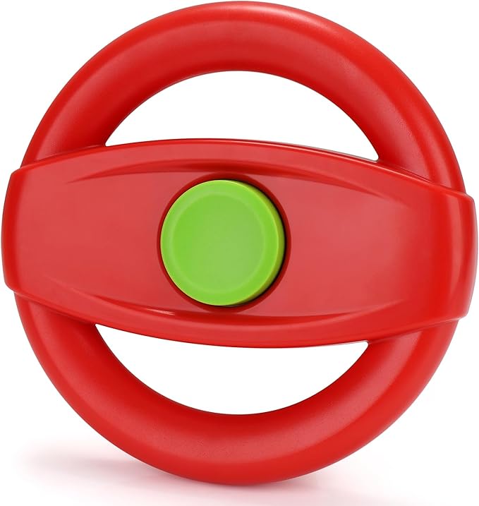 Accmor Stroller Steering Wheel Toy, Pretend Driving Simulated Steering Wheel for Stroller Shopping Carts Universal Detachable Funny Toy Attachment Accessories