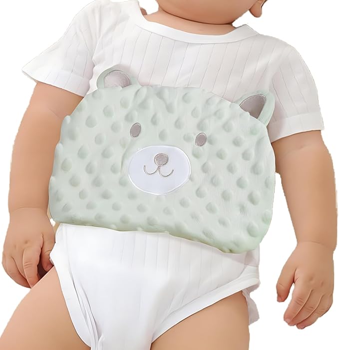 Baby Colic and Gas Relief - Cassia Seed Heated Tummy Wrap,Baby Heating Pad Swaddle Belt Relieves and Soothes Gas,Bloating and Upset Stomach (Green)