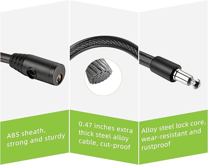 Fridge Lock, Childproof Refrigerator Lock with Keys for French Door Fridge and Cabinet