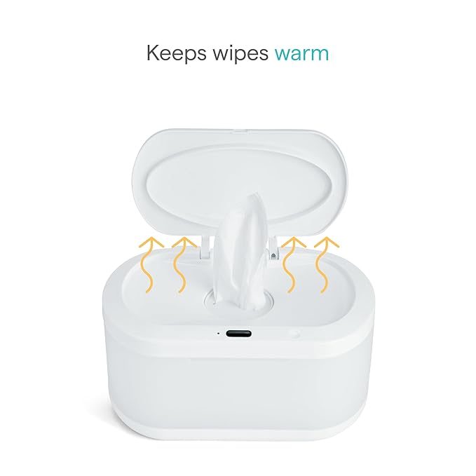 Munchkin Touch Free Baby Wipe Warmer with Nightlight & Motion Sensor, White