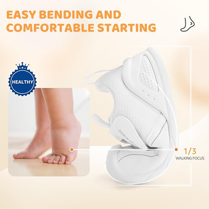 Baby Barefoot First Walking Shoes with Wide Toe Box Orthopedic Toddler Shoes for 6 12 18 24 Months