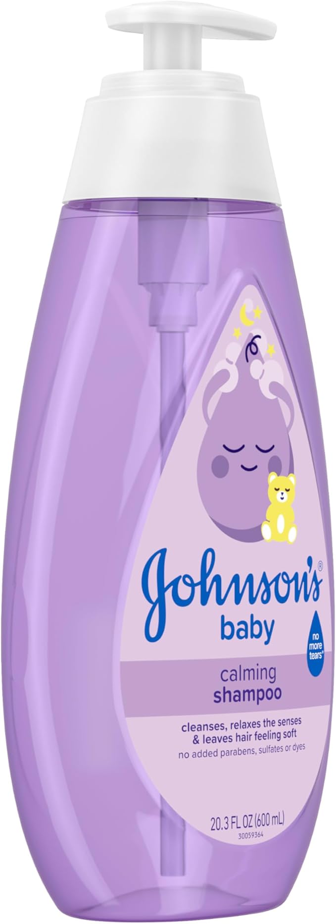 Johnson's Baby Calming Shampoo with Soothing NaturalCalm Aromas, Gentle, Hair Wash, Baby Essentials, Hypoallergenic, No Added Parabens and Sulfates, Baby Essentials, 20.3 fl. Oz
