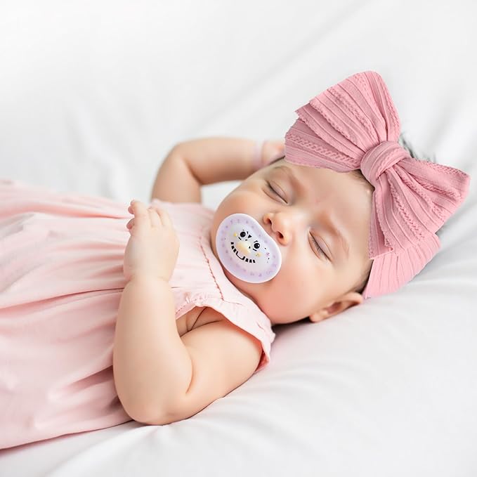 Baby Girl Bows Newborn Headband Stretchy Double Bows Soft Infant Toddlers