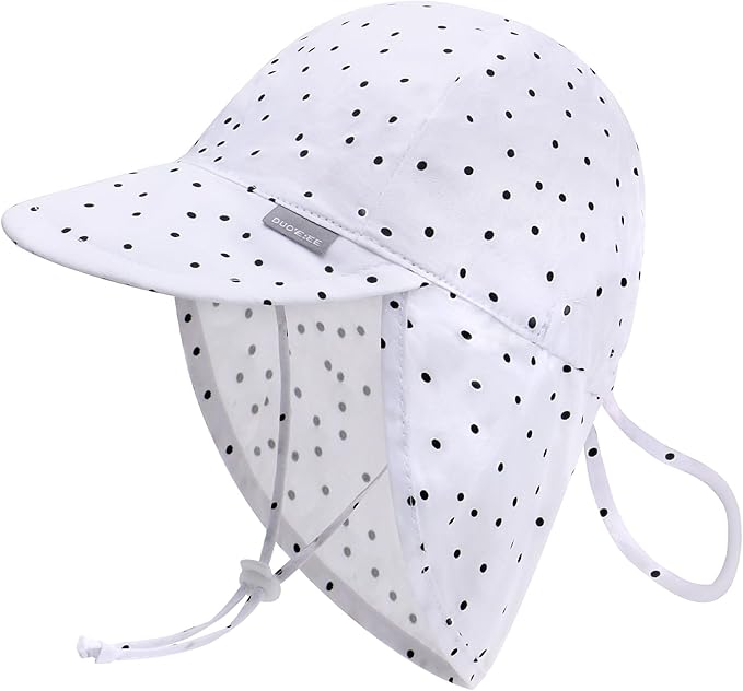 Duoyeree UPF 50+ Baby Sun Hat with Ear and Neck Protection - Toddler Beach Hat for Boys & Girls - Ideal for Summer Fun