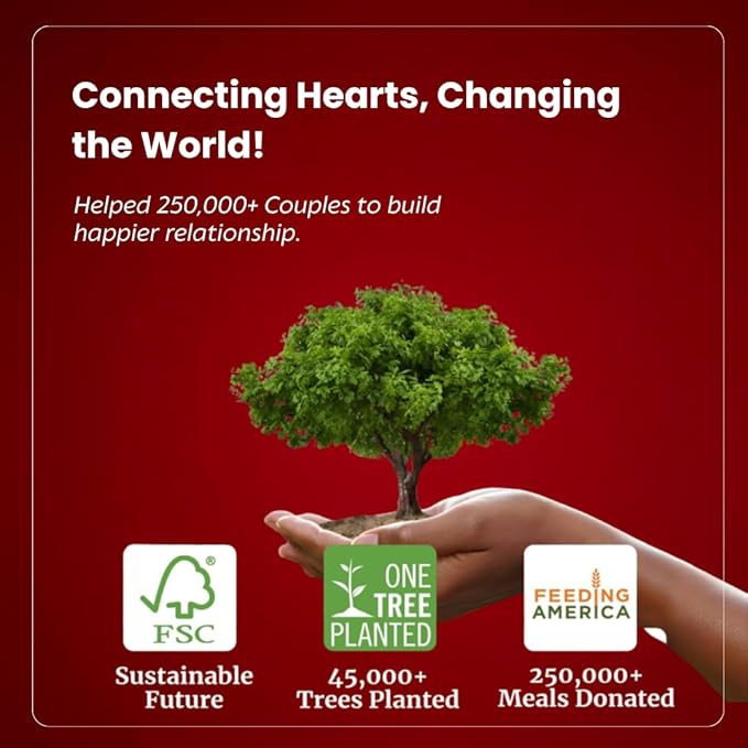 Life Sutra Couple Connect Game - 400 Thoughts Provoking Cards for Young Couples to Strengthen Communication, Build Trust, Enhance Emotional Bond - Ideal for Date Night, Newlyweds & Wedding Gifts