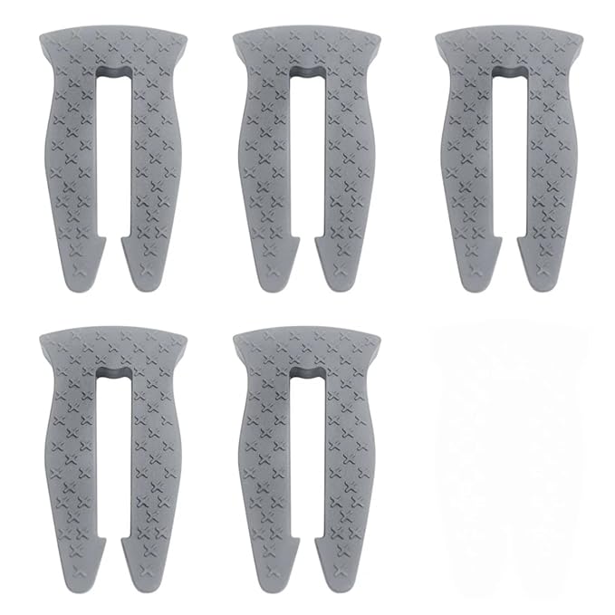TIianMeimate Universal Stove Knob Locks (5-Pack-Gray) - Child Proof Gas Stove Safety Lock with Key, Easy Install No Tools Needed, Heat Resistant Baby Proofing Essentials for Kitchen Cooktop