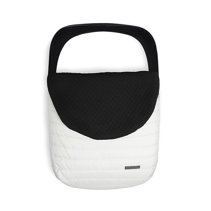 Little Unicorn Winter Car Seat Cover | Premium Insulated Fabric | Universal Fit & Easy to Install | Travel Bag Included (Pearl)