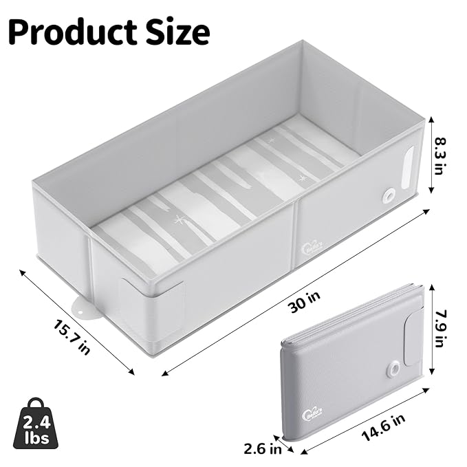 Baby Bathtub, Bath Essentials for Boys Girls, Collapsible & Portable Bathtub for 6M-3Y Infant Toddler, Baby Shower Gifts & Registry Search, Beach Vacation Travel Essential for Newborn, Toddler, Kids