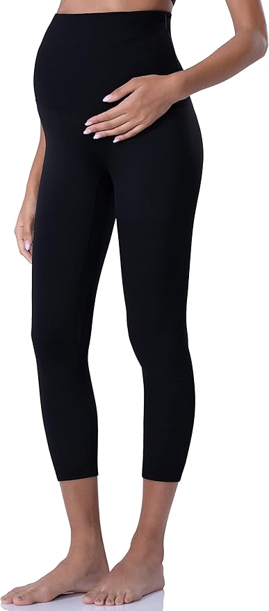 POSHDIVAH Women's Maternity Leggings Over The Belly Pregnancy Yoga Pants Active Wear Workout Leggings