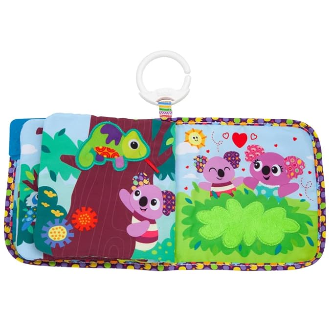 Lamaze Walla Walla the Koala Storytime, Clip on Pram and Pushchair Newborn Baby Toy, Clip and Go Toy, Sensory Toy for Babies with Colours and Sounds, Development Toy for Boys and Girls Aged 0 Months +