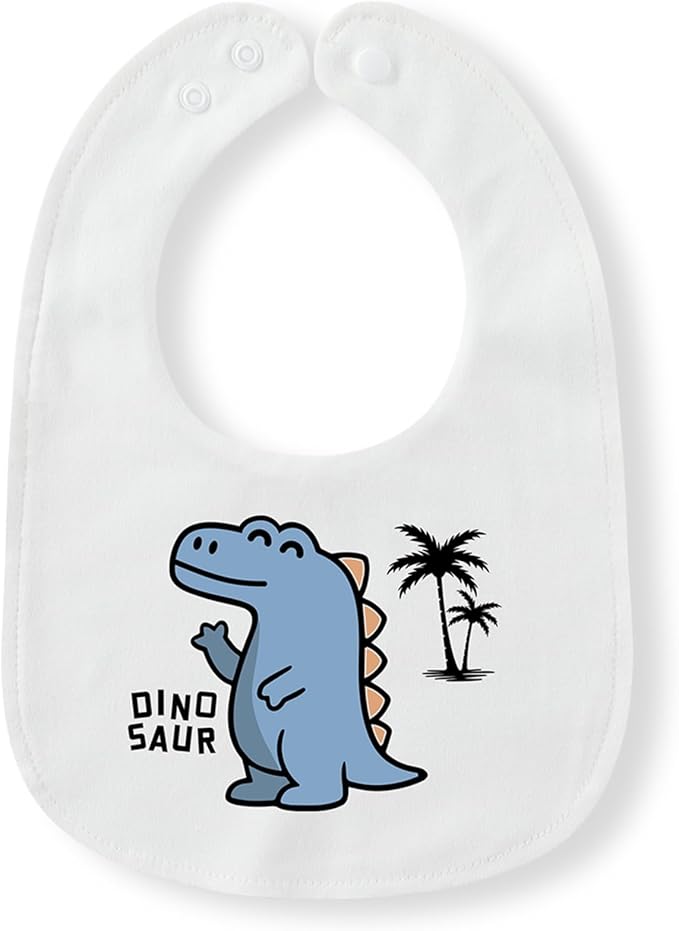 Cute Unisex-Baby Bib, Cotton Adjustable Waterproof Drooler, Birthday Gifts for Girls Boys Aged 0-3 Years Old