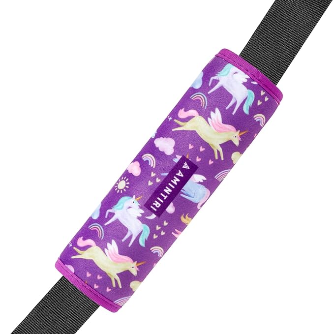 Seat Strap Shoulder Pads for Kids, Seat Belt Cover for Children, Soft Furry Seat Belt Cushion for Travel, Cartoon Car Seat Belt Pad Cover for Boys and Girls.