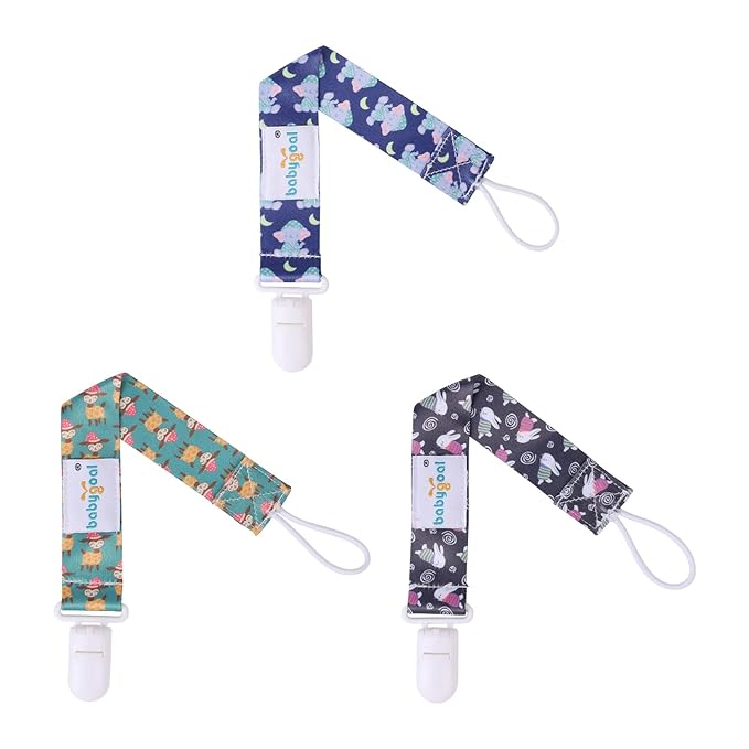 babygoal Pacifier Clips, 6 Pack Pacifier Holder Fits for Most Pacifiers and Binkies 6PB02