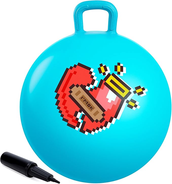 Upper Rider Easter Basket Stuffers for Kids, Hopper Ball for Kids 3-6, Bounce Ball with Handle for Age 3 4 5 6,18" Hopping Ball Toy for Indoor Outdoor Camping