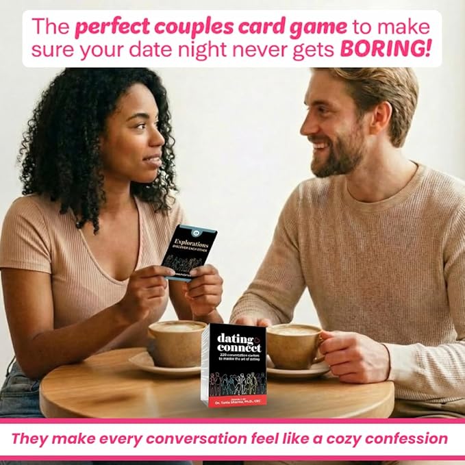 Life Sutra Dating Connect Couples Card Game - 220 Conversation Cards for Couples - Strengthen Communication, Build Trust & Deepen Bond - Ideal for Date Night, Wedding, Husband & Wife Gifts