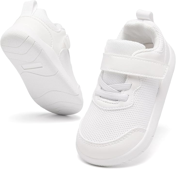 Wide Toe Box Toddler Shoes Baby First Walking Shoe Boys Girls Non-Slip Zero Drop Minimalist Tennis Sneakers